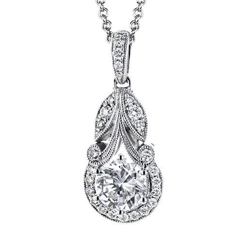 1/6 CTW Diamond Round Pendant in 14K Gold & 18K Gold
