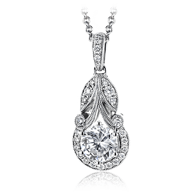 1/6 CTW Diamond Round Pendant in 14K Gold & 18K Gold