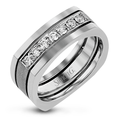 Men Ring in 14k Gold with Diamonds