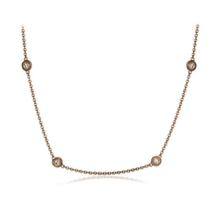 Necklace in 18k Gold with Diamonds