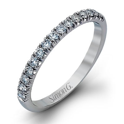 Wedding Band in 18k Gold with Diamonds