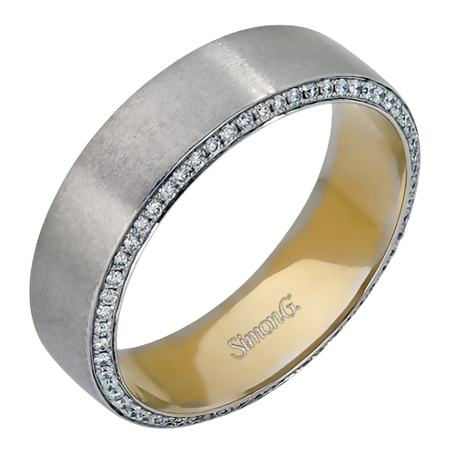 Men Ring in 14k Gold with Diamonds