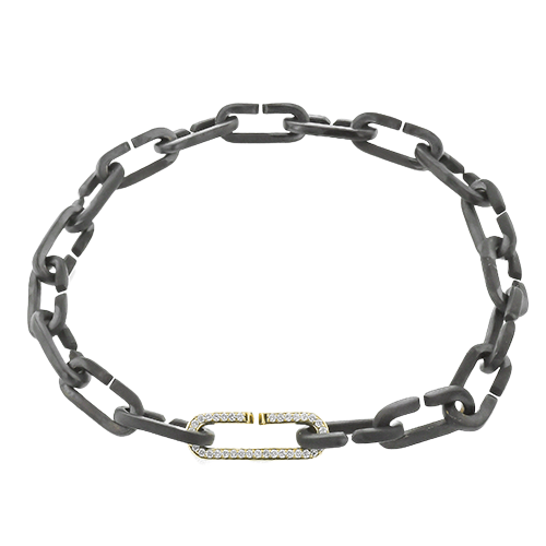 Gent Bracelet in 18k Gold with Diamonds