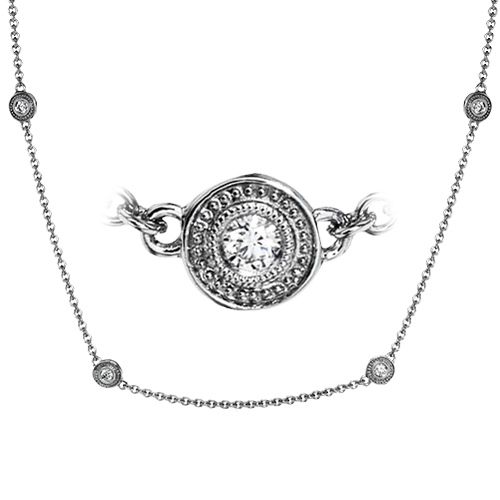 Necklace in 18k Gold with Diamonds