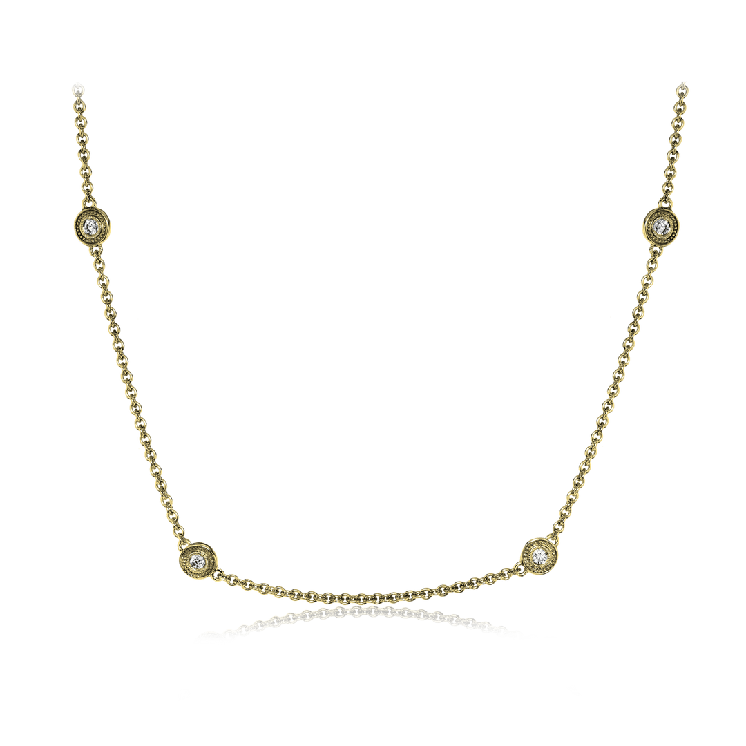 Necklace in 18k Gold with Diamonds