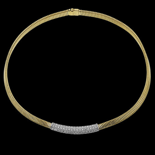 Choker in 18k Gold with Diamonds