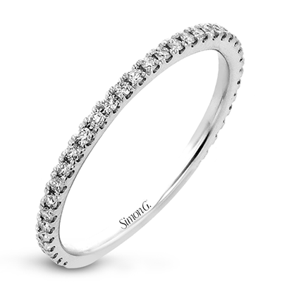 Wedding Band in 18k Gold with Diamonds