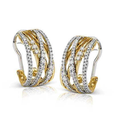 Earring in 18k Gold with Diamonds