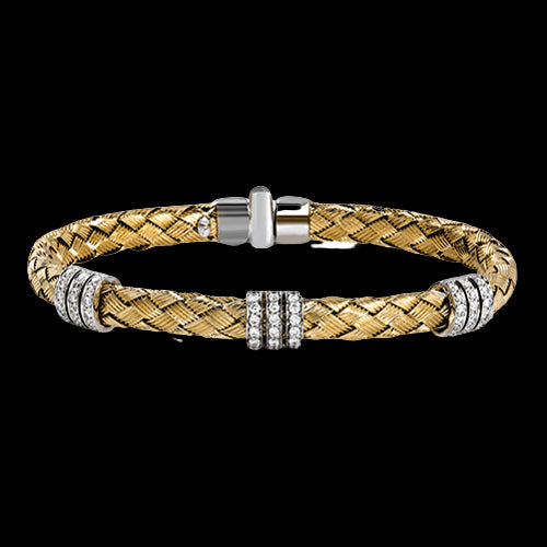 Bangle in 18k Gold with Diamonds