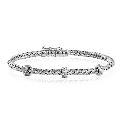 Bangle in 18k Gold with Diamonds