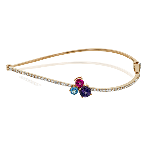 Bangle in 18k Gold with Diamonds