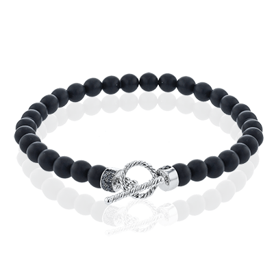 Gent Bracelet in 14k Gold with Diamonds