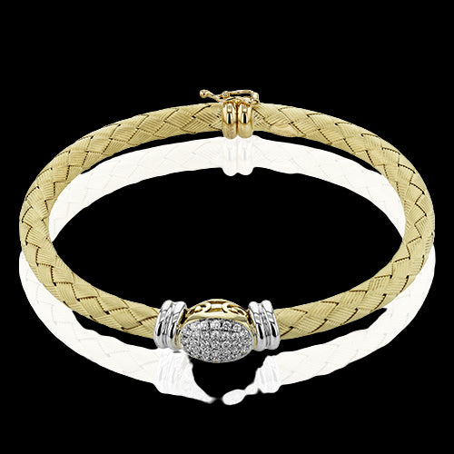 Bangle in 18k Gold with Diamonds