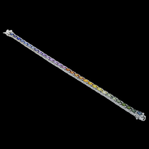 Color Bracelet in 18k Gold with Diamonds