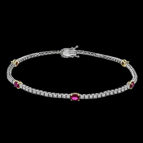 Color Bracelet in 18k Gold with Diamonds