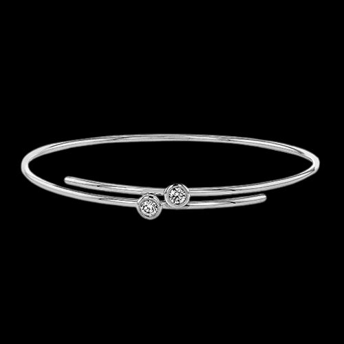 Bangle in 18k Gold with Diamonds