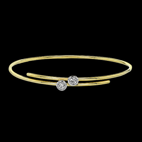 Bangle in 18k Gold with Diamonds