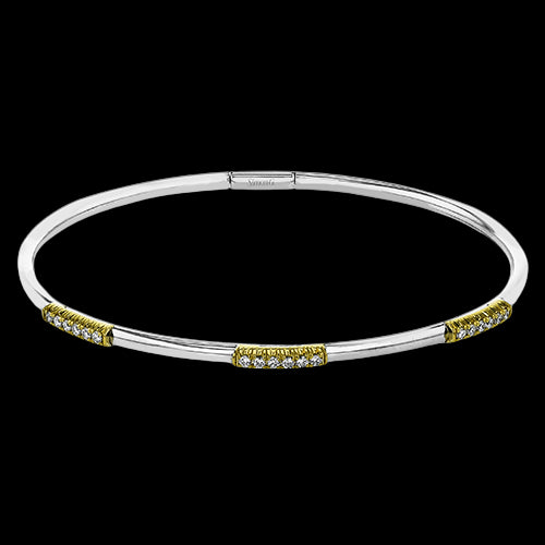 Bangle in 18k Gold with Diamonds