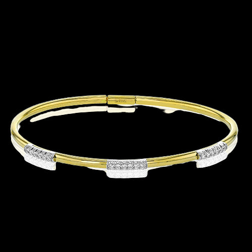 Bangle in 18k Gold with Diamonds