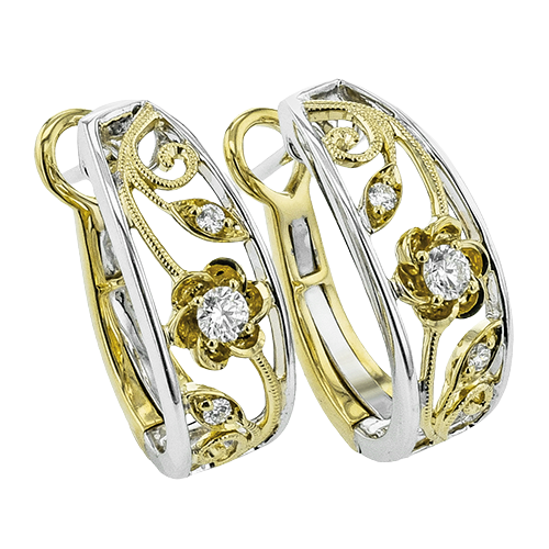 Earring in 18k Gold with Diamonds