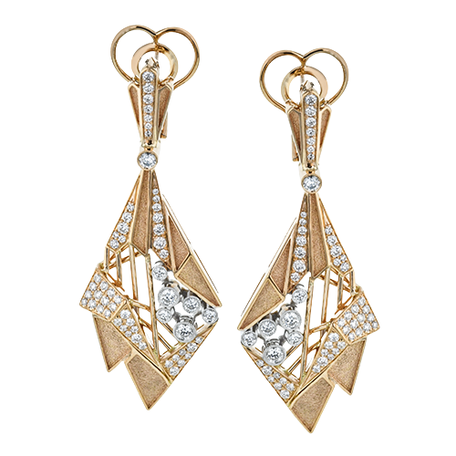 Earring in 18k Gold with Diamonds