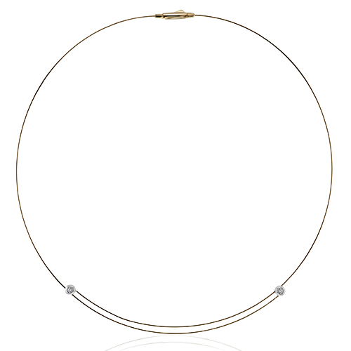 Choker in 18k Gold with Diamonds