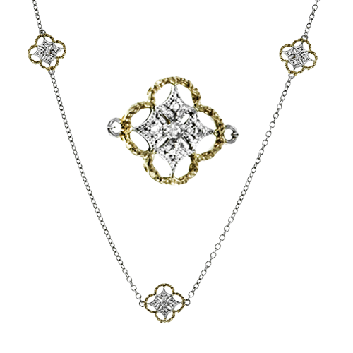 Necklace in 18k Gold with Diamonds