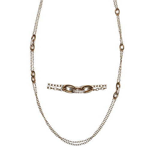 Necklace in 18k Gold with Diamonds