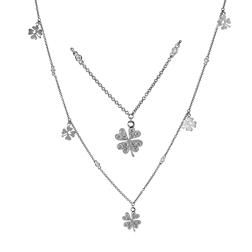 Necklace in 18k Gold with Diamonds