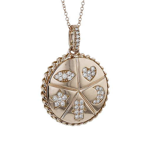 Pendant in 18k Gold with Diamonds