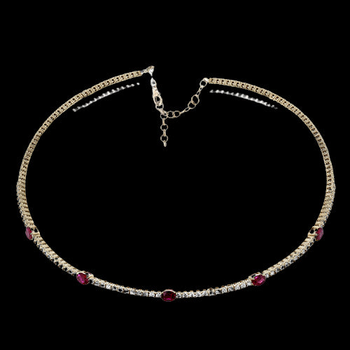 Color Pendant in 14k Gold with Diamonds