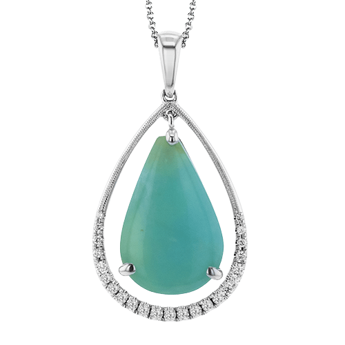 Color Pendant in 18k Gold with Diamonds