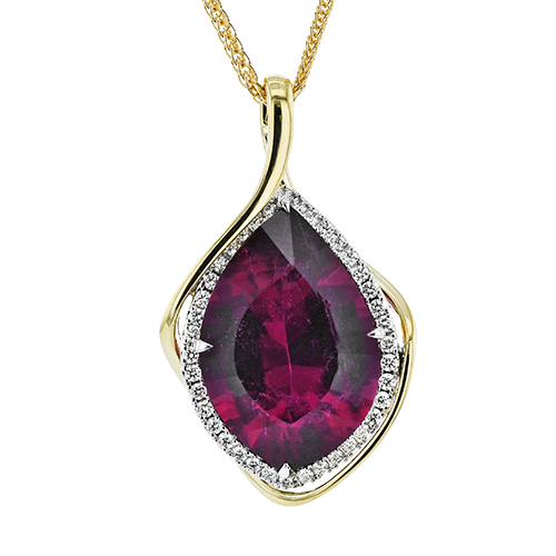 Color Pendant in 18k Gold with Diamonds