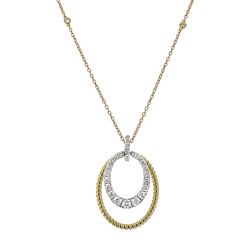 Pendant in 18k Gold with Diamonds
