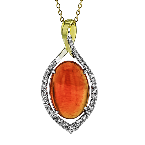 Color Pendant in 18k Gold with Diamonds