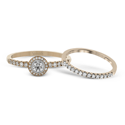 Wedding Set in 18k Gold with Diamonds