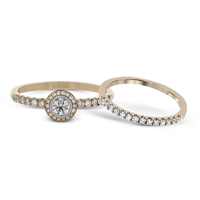 Wedding Set in 18k Gold with Diamonds