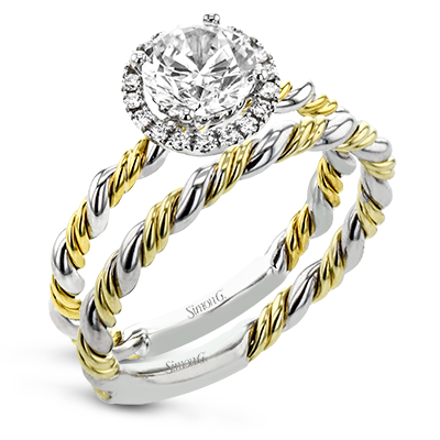 Wedding Set in 18k Gold with Diamonds