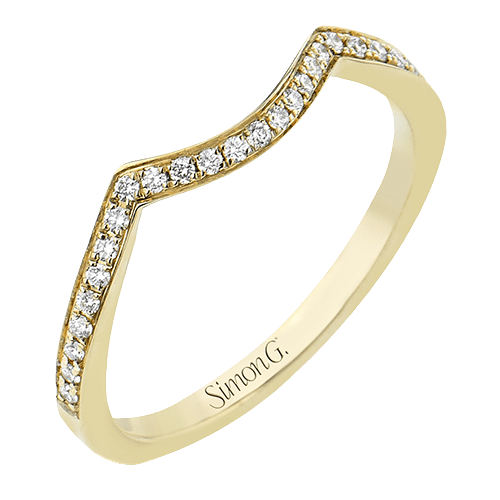 Wedding Band in 18k Gold with Diamonds