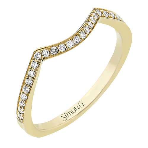 Wedding Band in 18k Gold with Diamonds