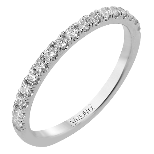 Wedding Band in 18k Gold with Diamonds