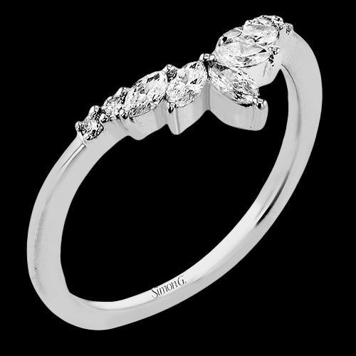 Wedding Band in 18k Gold with Diamonds