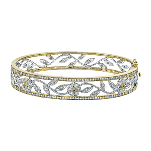 Bangle in 18k Gold with Diamonds