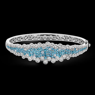 Color Bangle in 18k Gold with Diamonds