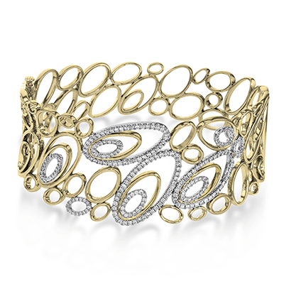 Bangle in 18k Gold with Diamonds