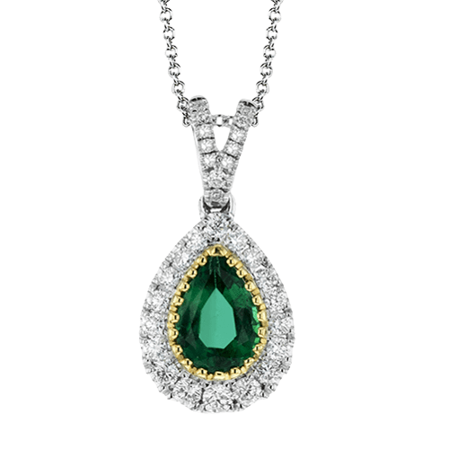 Color Pendant in 18k Gold with Diamonds