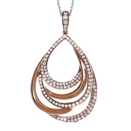 Pendant in 18k Gold with Diamonds