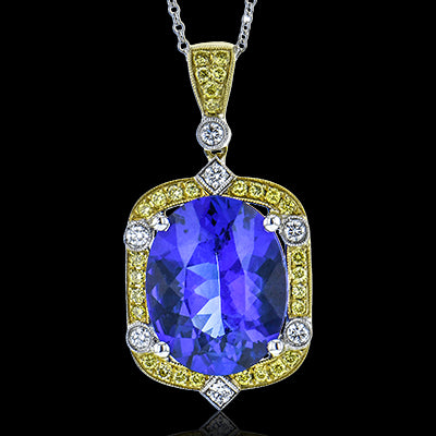 Color Pendant in 18k Gold with Diamonds