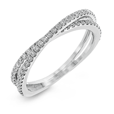 Wedding Band in 18k Gold with Diamonds