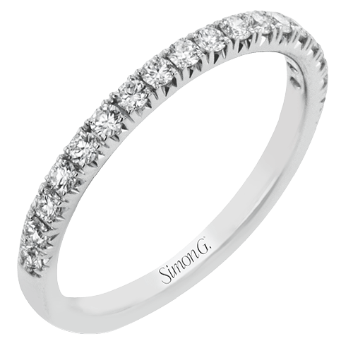 Wedding Band in 18k Gold with Diamonds